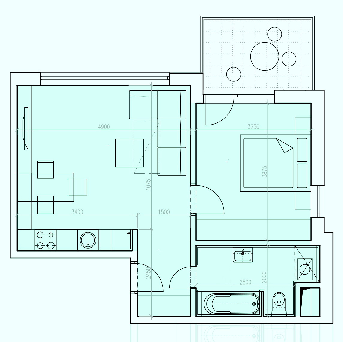 Novostavba pri Bratislave 2 iz.byt Terasa Parkovacie v cene - 8