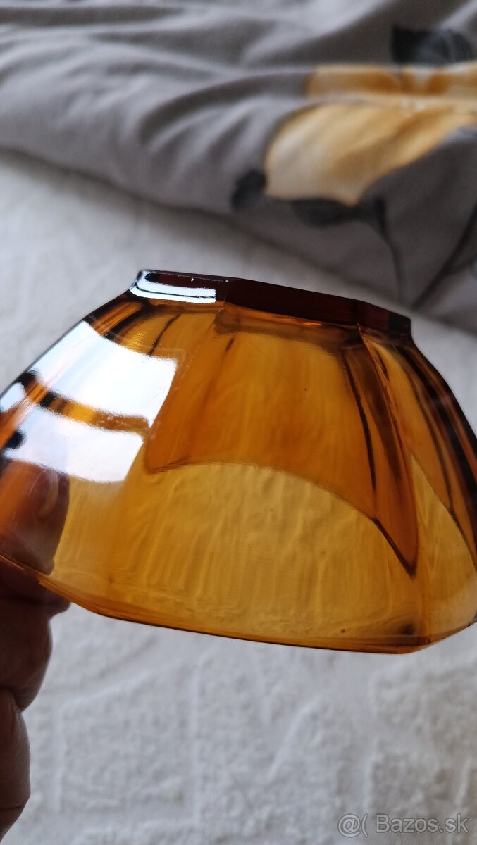 Retro misky , medové sklo - 8
