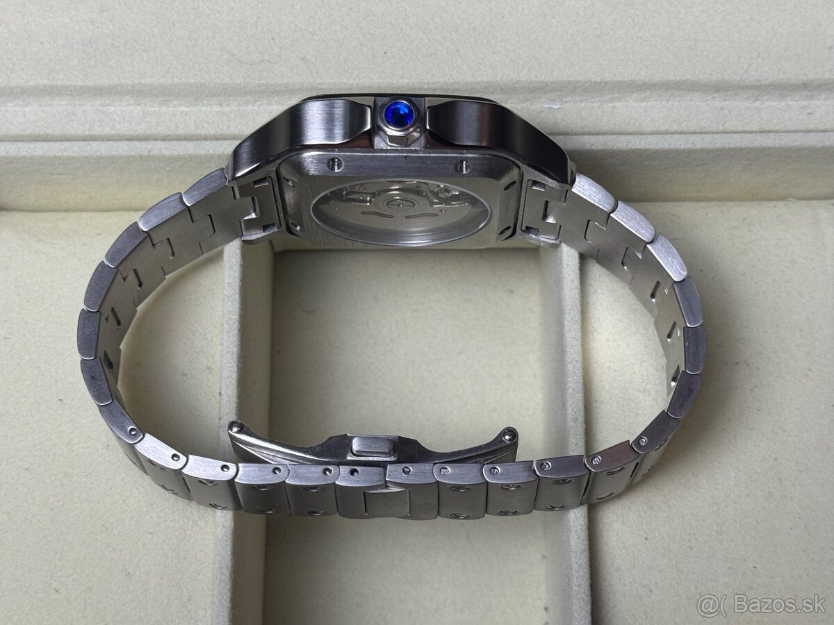 Seiko Custom Mod Watch Hodinky Santos Biele - 8