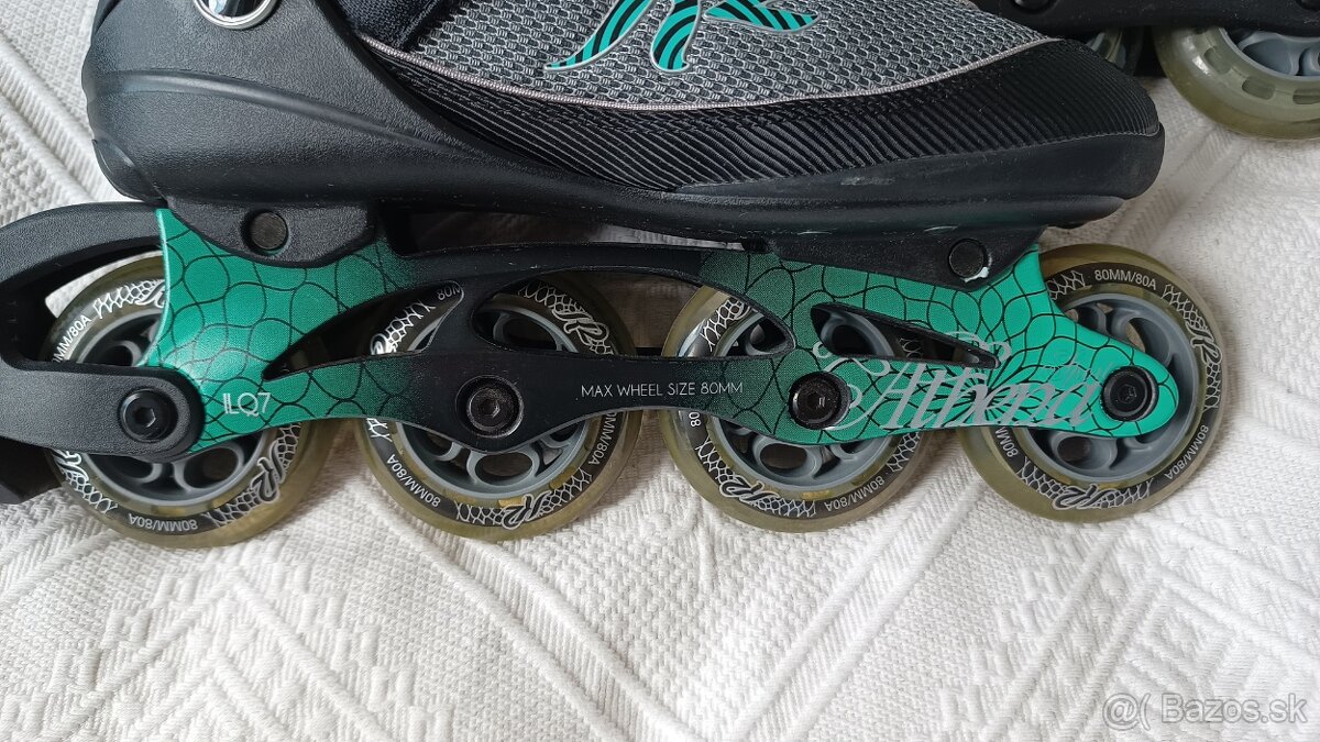 nove damske korcule K2 Athena 80 mm velkost 39,5 - 8