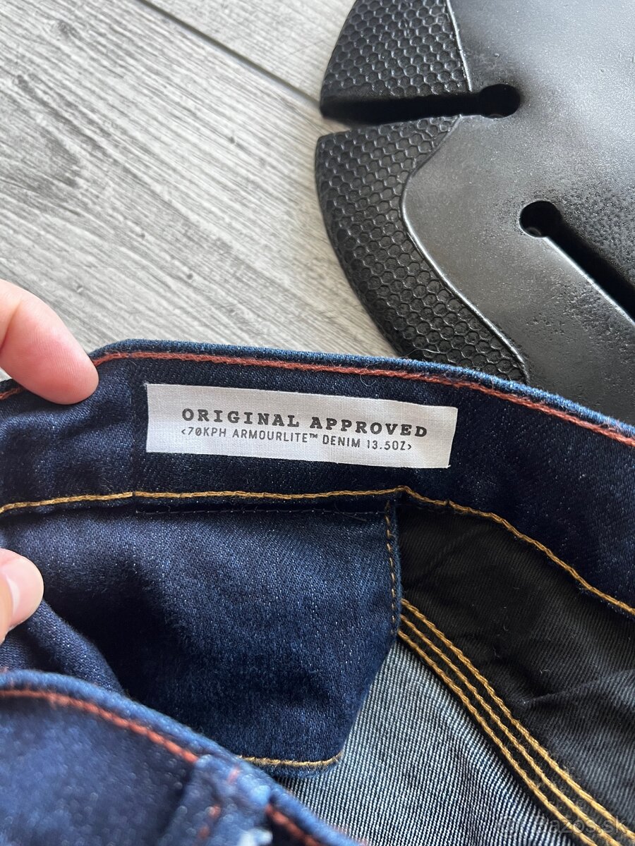 Oxford Pánske rifle Slim 2 Years Aged Modré 32 (D) - 8