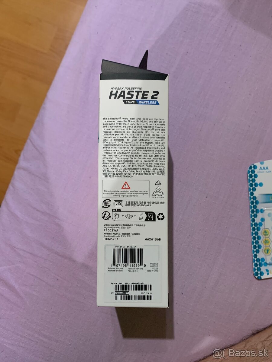 Predám myš Hyperx pulsefire haste 2 core - 8