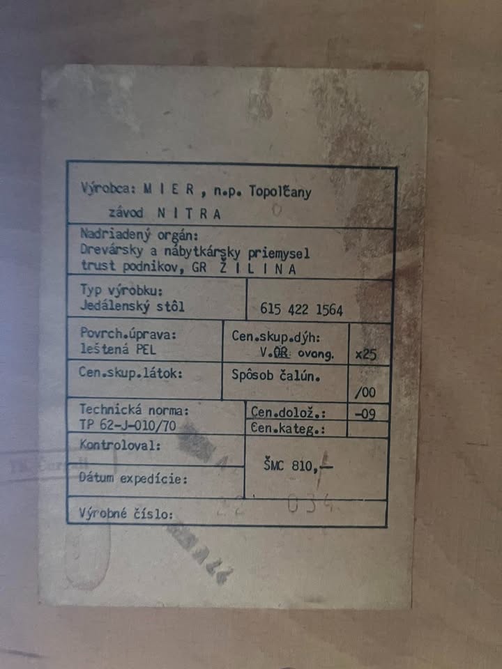 Retro rozkladací jedálenský stôl - 8