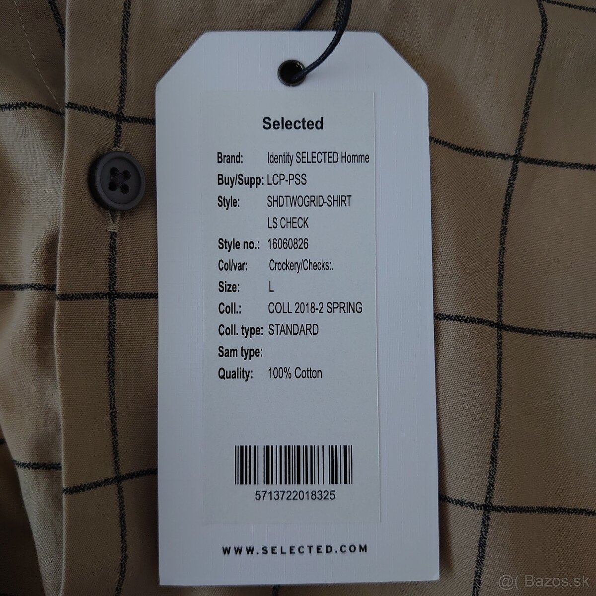 • Na predaj nová pánska košeľa Selected Homme • - 8
