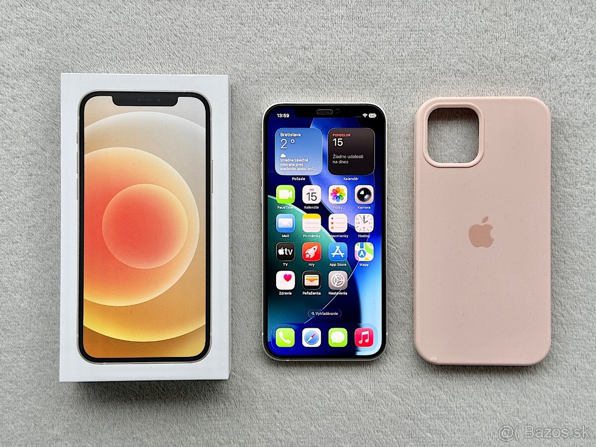 iPhone 12 128GB Biely, NOVÁ BATERKA, TOP STAV - 8