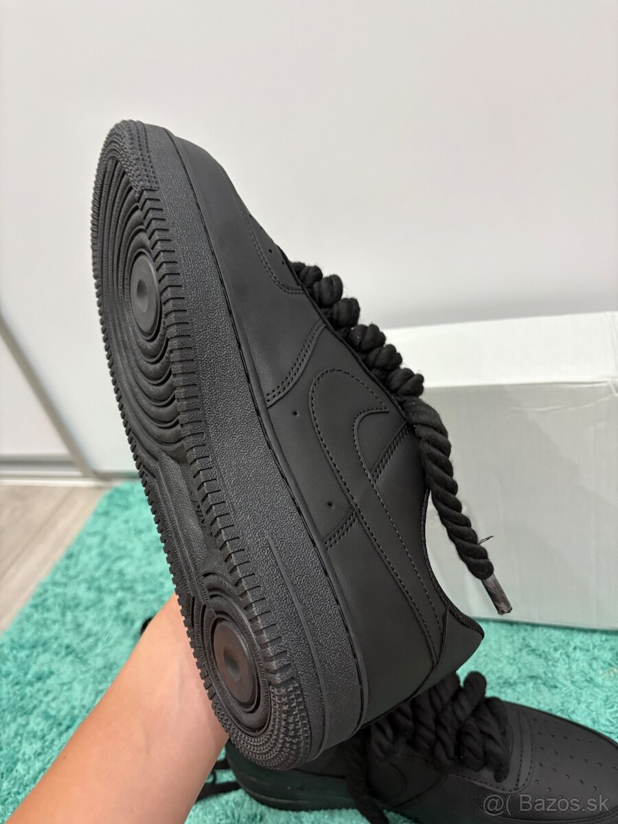 Airforce 1 čierne 44 rope laces - 8