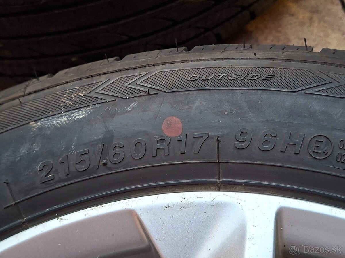 Orig. hliníkové disky Nissan/Dacia-- R17, 5x114,3 - 8
