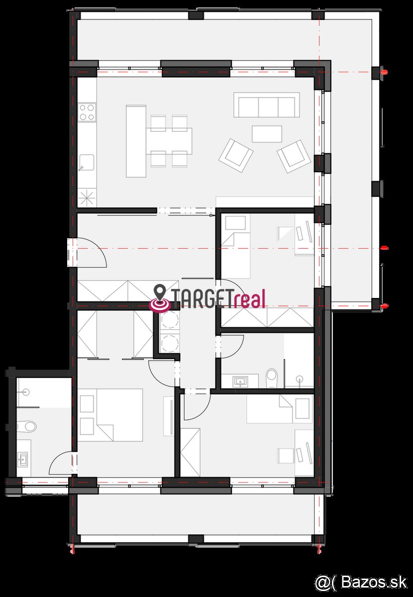 EXKLUZÍVNE: Luxusný 4 izbový byt v bytovom komplexe Byty Nin - 8