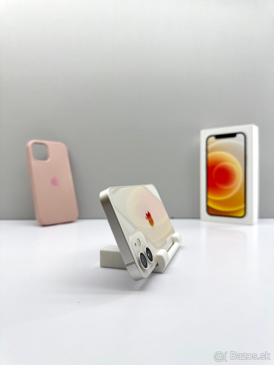 iPhone 12 MINI 128GB WHITE TOP STAV BATÉRIA 100%+APPLE KRYT - 8