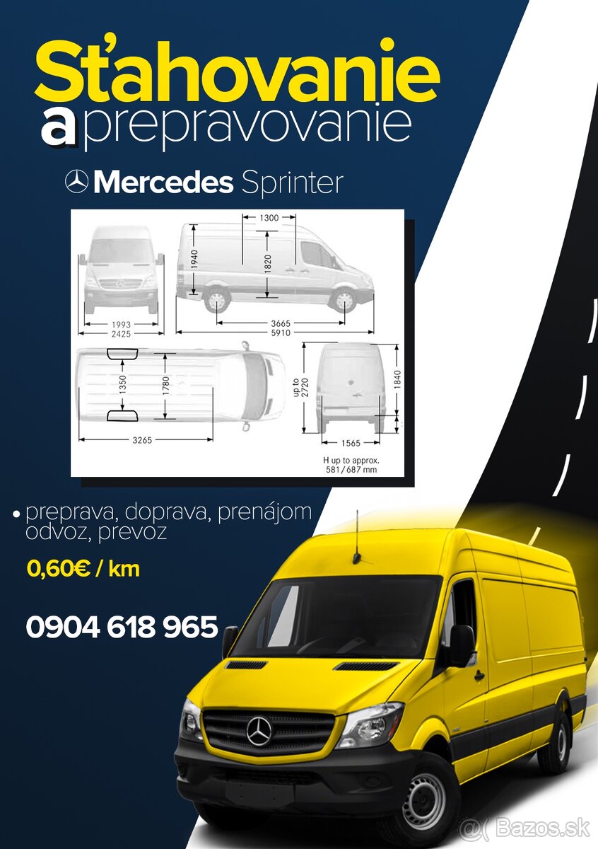 prenájom Mercedes-Benz Sprinter - 8