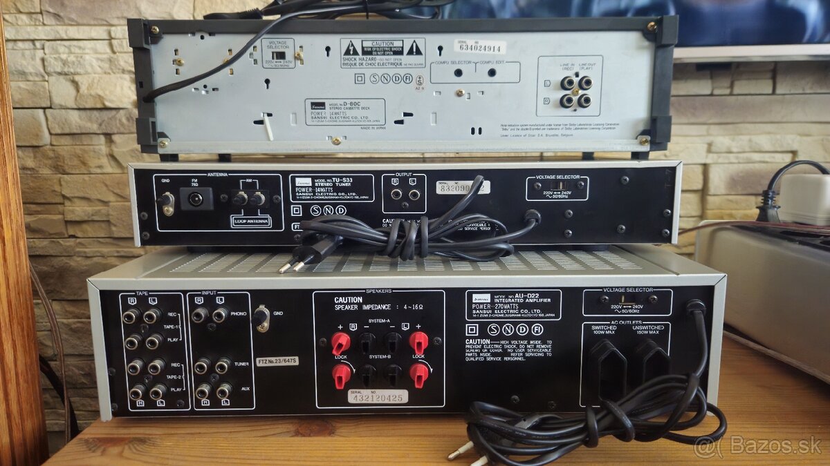 Sansui AU-D22, TU-S33, D-80C - 8