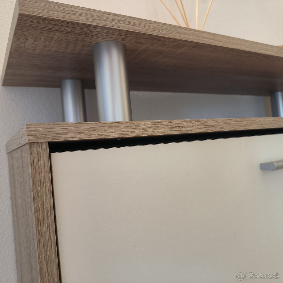 Botník/skrinka na topánky dekor dub - 8