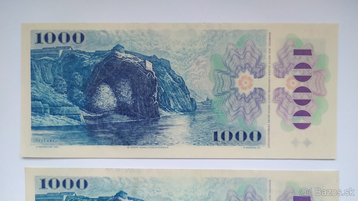 1000 Kčs kolok CZ lepený - 8