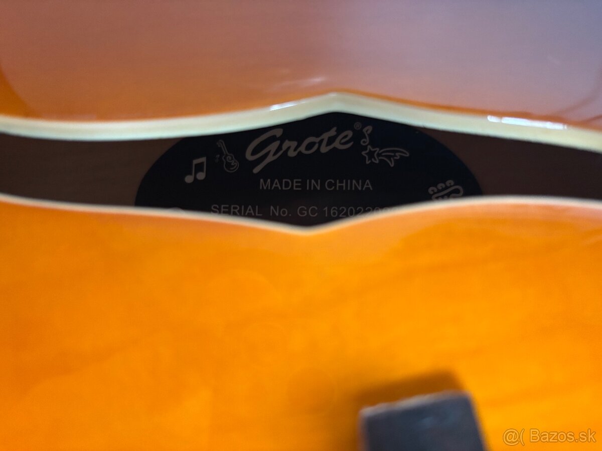 ✅Semiakustická elektrická gitara Grote - Semi Hollow body✅ - 8