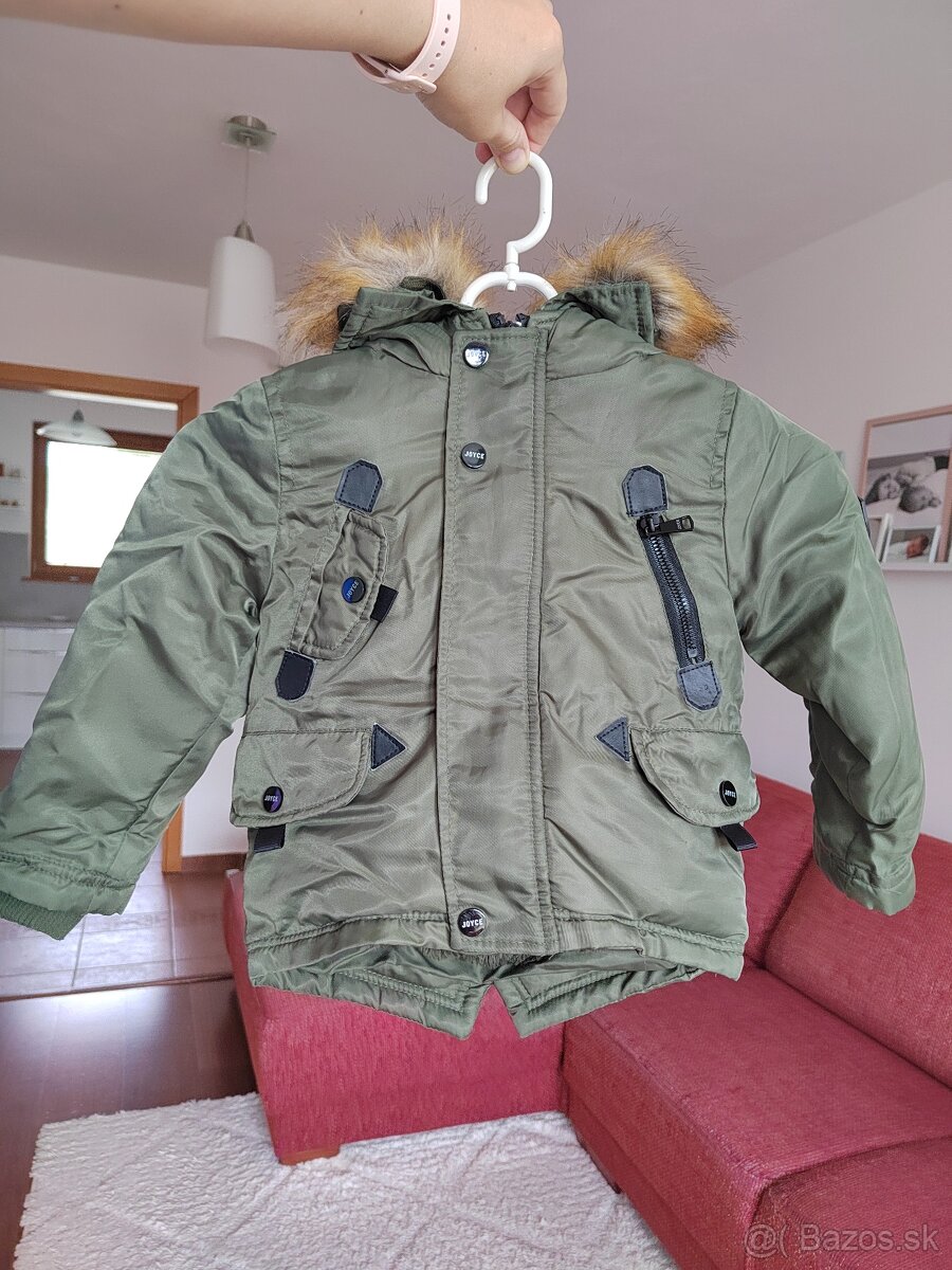 Zimná bunda s kožušinou v.1,5 - 2 r. - 8