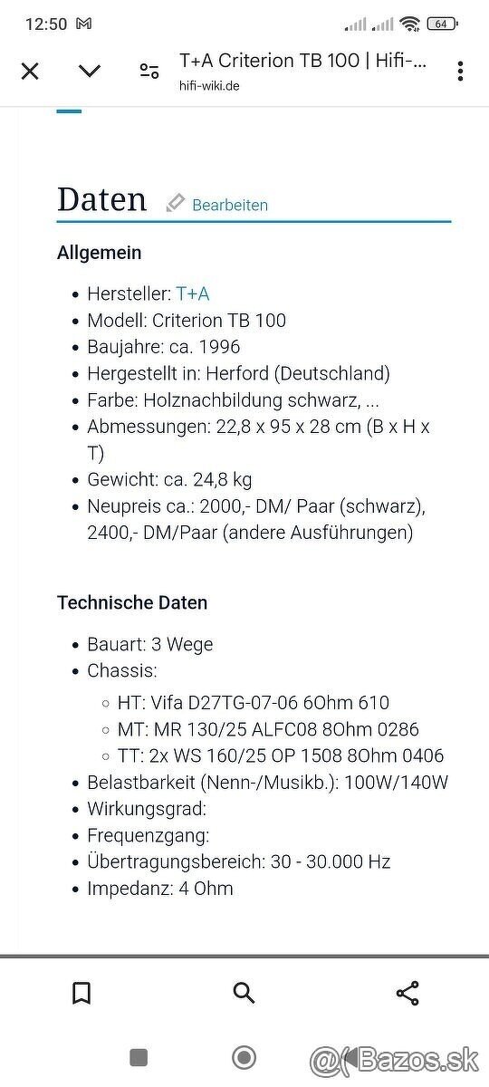 T+A criterion TB 100 - 8