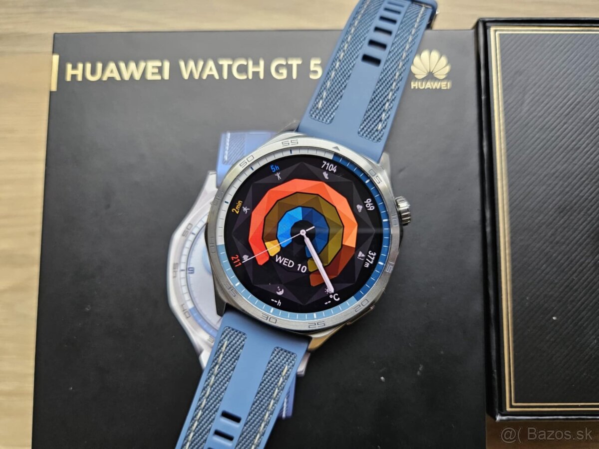 Huawei Watch GT 5 46mm Blue - modre, ako nove, zaruka - 8