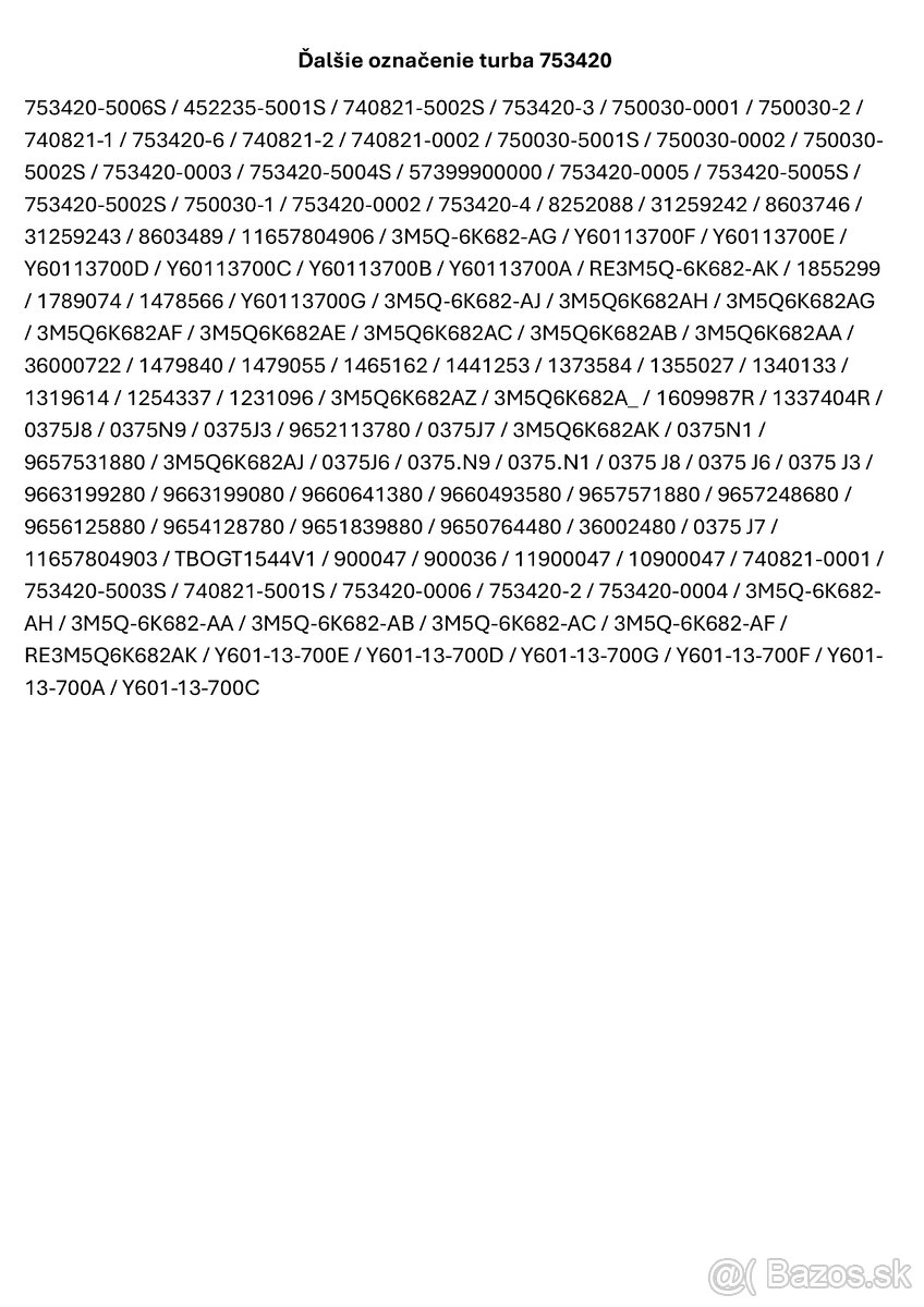 Turbodúchadlo 1.6 HDI 55-80kW - 8