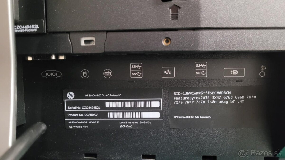 Predam počítač All in One HP EliteOne 800 G1 AiO - 8