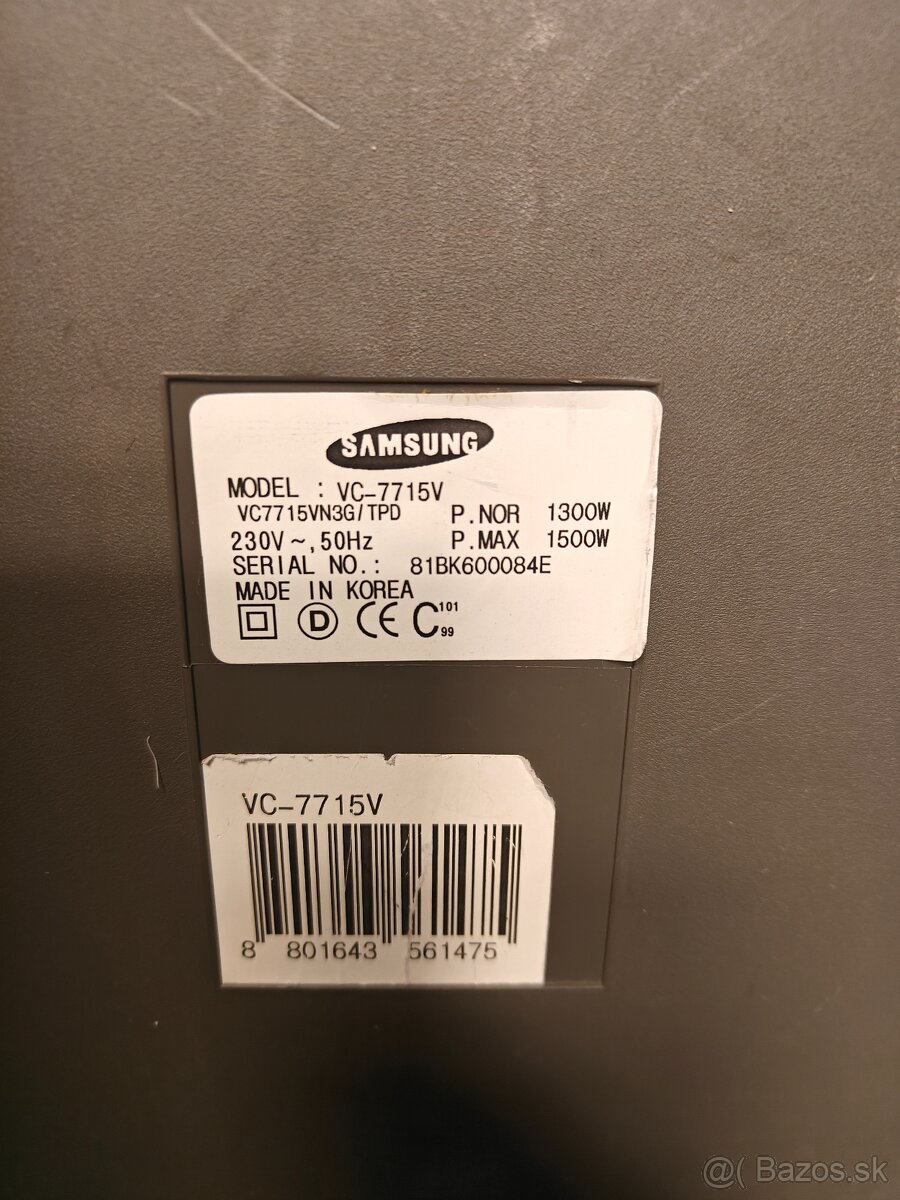 Samsung vc7715v - 8