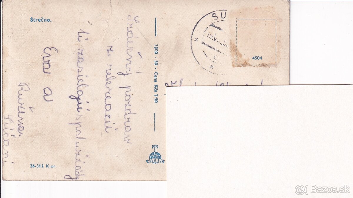Stará pohľadnica Skalica, Zvolen, Strečno, Myjava - 8
