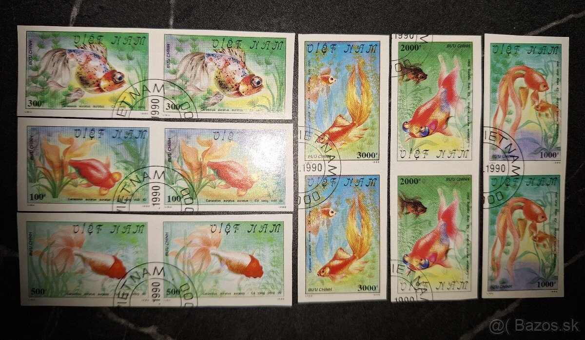 Poštové známky série - 8