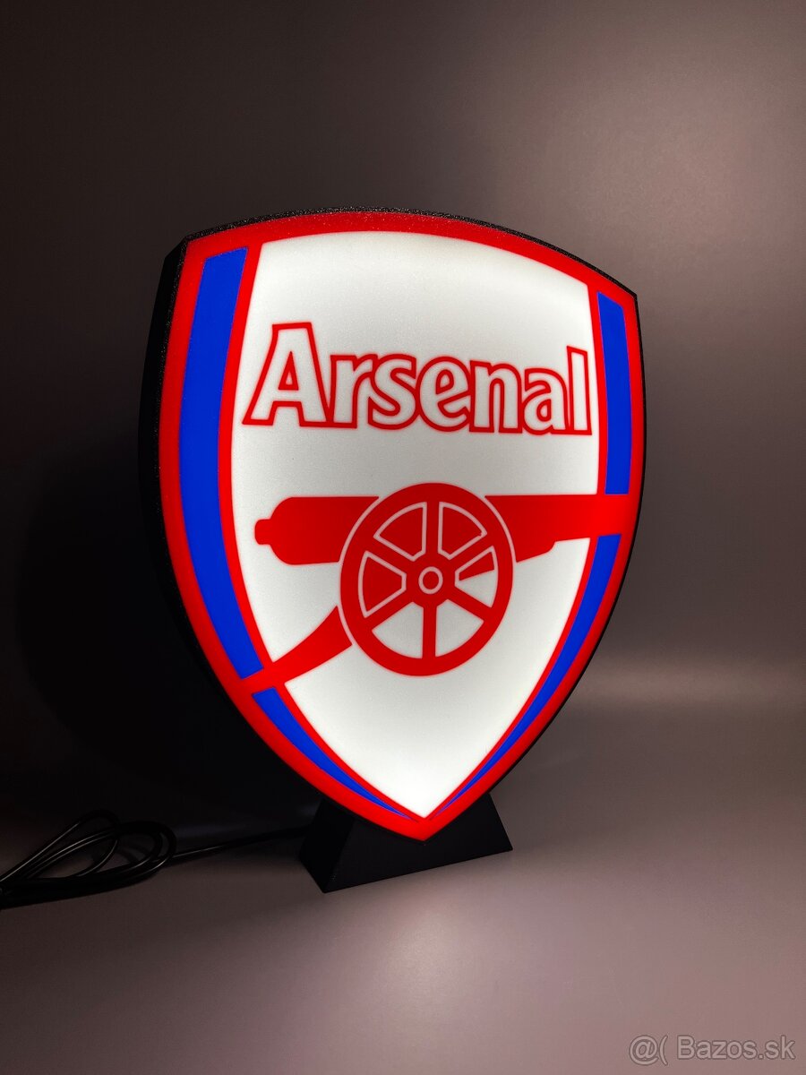 Arsenal LED logo lampa - 8