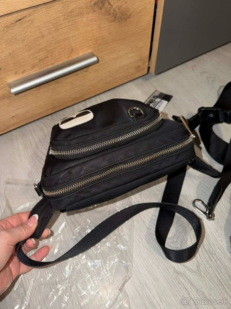 karl lagerfeld ikonik original 2v1 crossbody taska/ladvinka - 8