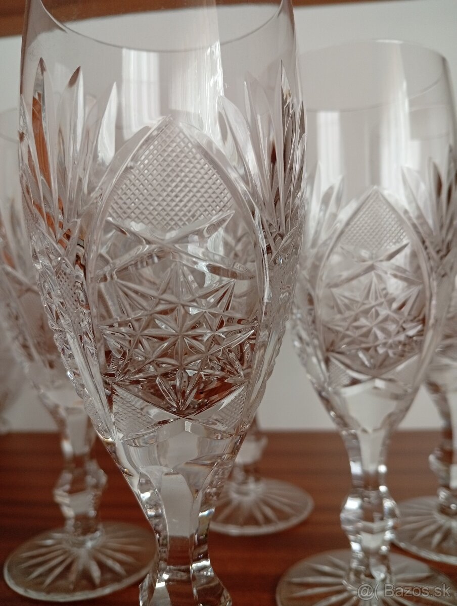 Bohemia kryštál súprava, poháre - 8