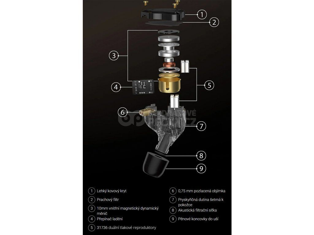 KZ ZS10 Pro drátová sluchátka - 8