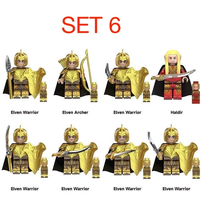 Figúrky pán prsteňov 1 (8ks) - typ lego - nové - 8