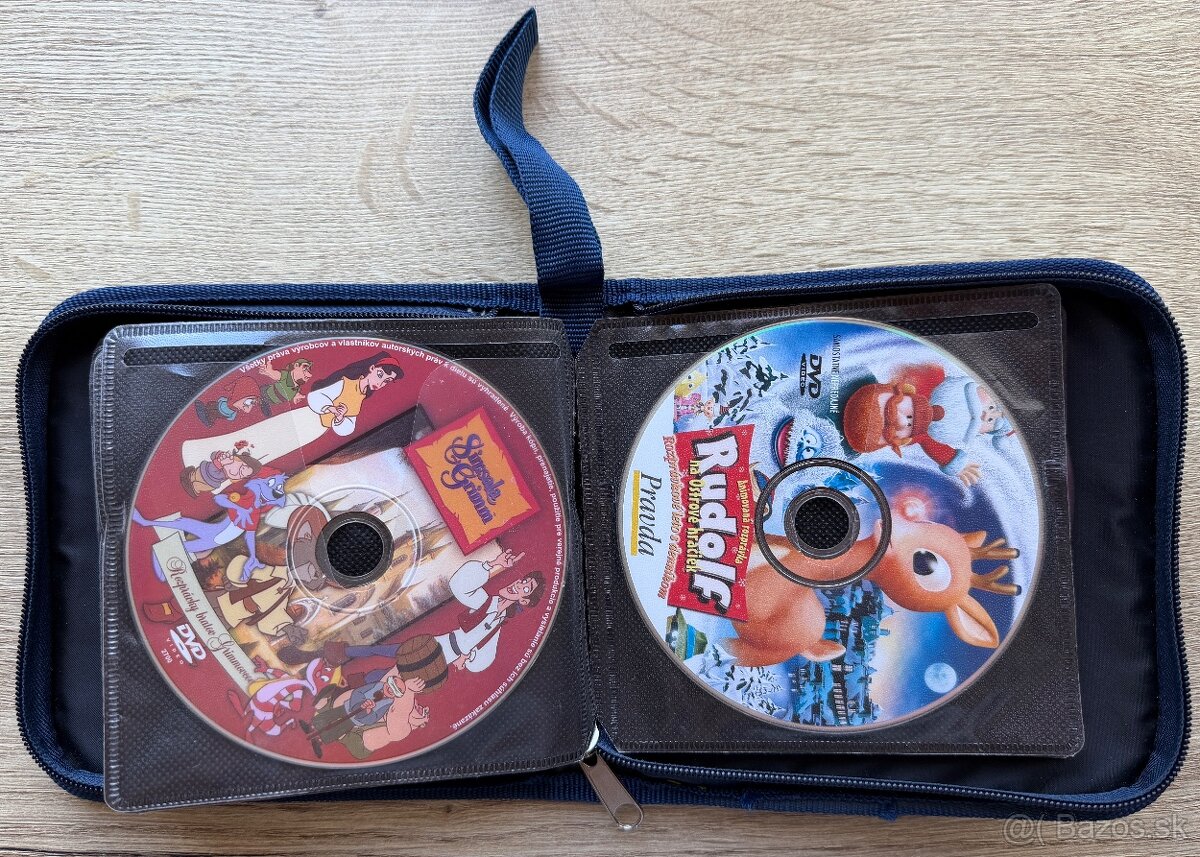 DEJA zipsový modrý obal na 24 CD/DVD+zadarmo za 7€ - 8