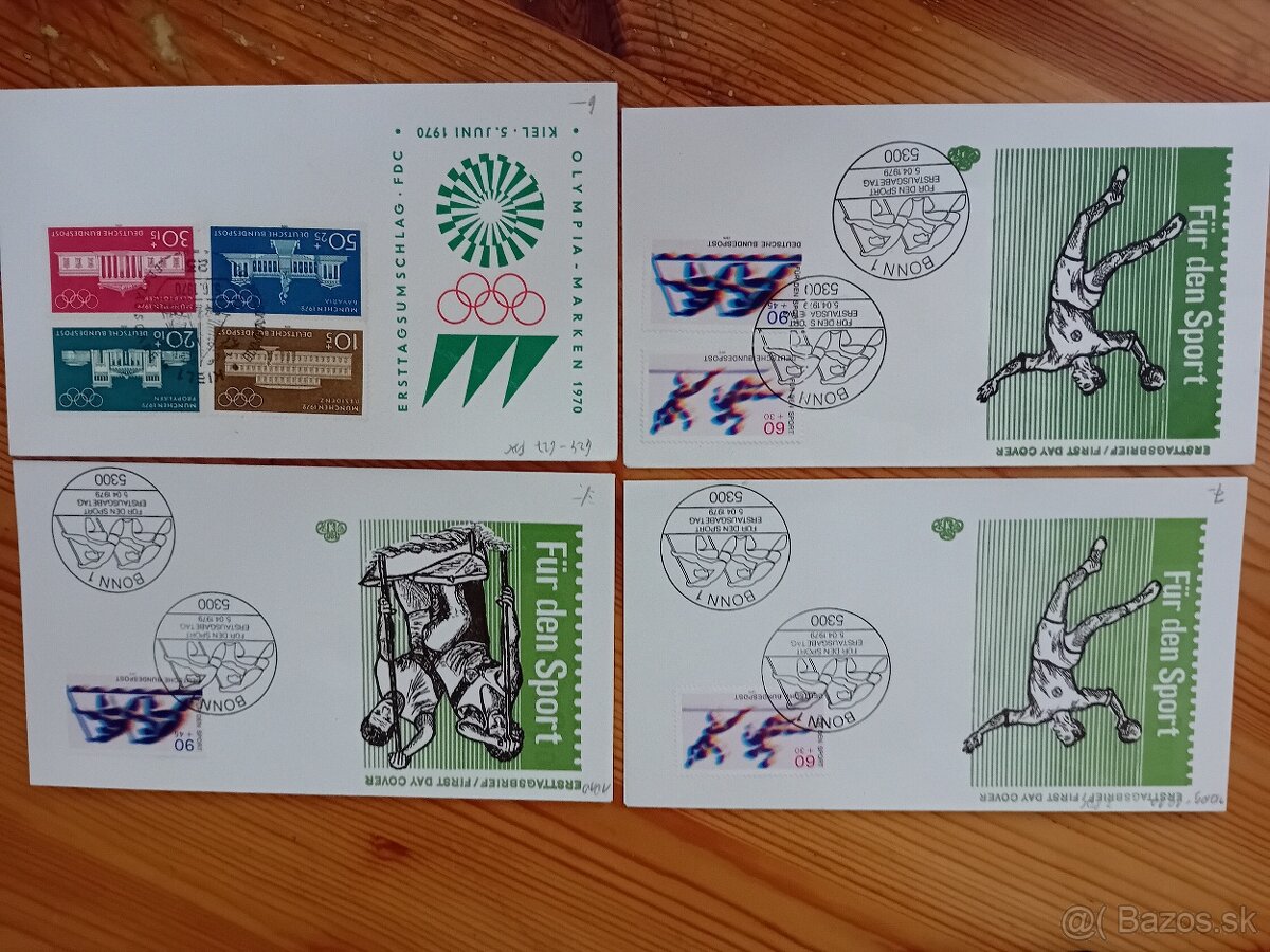 Známky FDC šport - 8