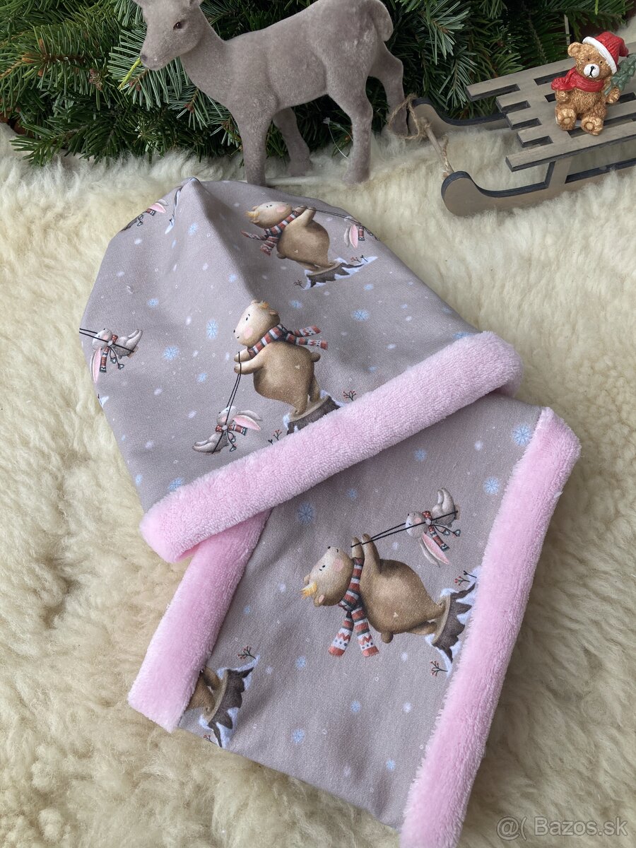 Detské čiapky- zateplené - 8