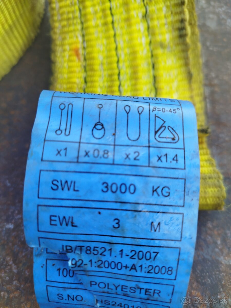 Popruhy 2000 - 4000kg / 3 - 4M - 8