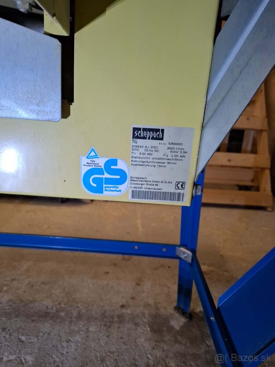 Stolová píla SCHEPPACH TKU – 3.0kW 400V - 8