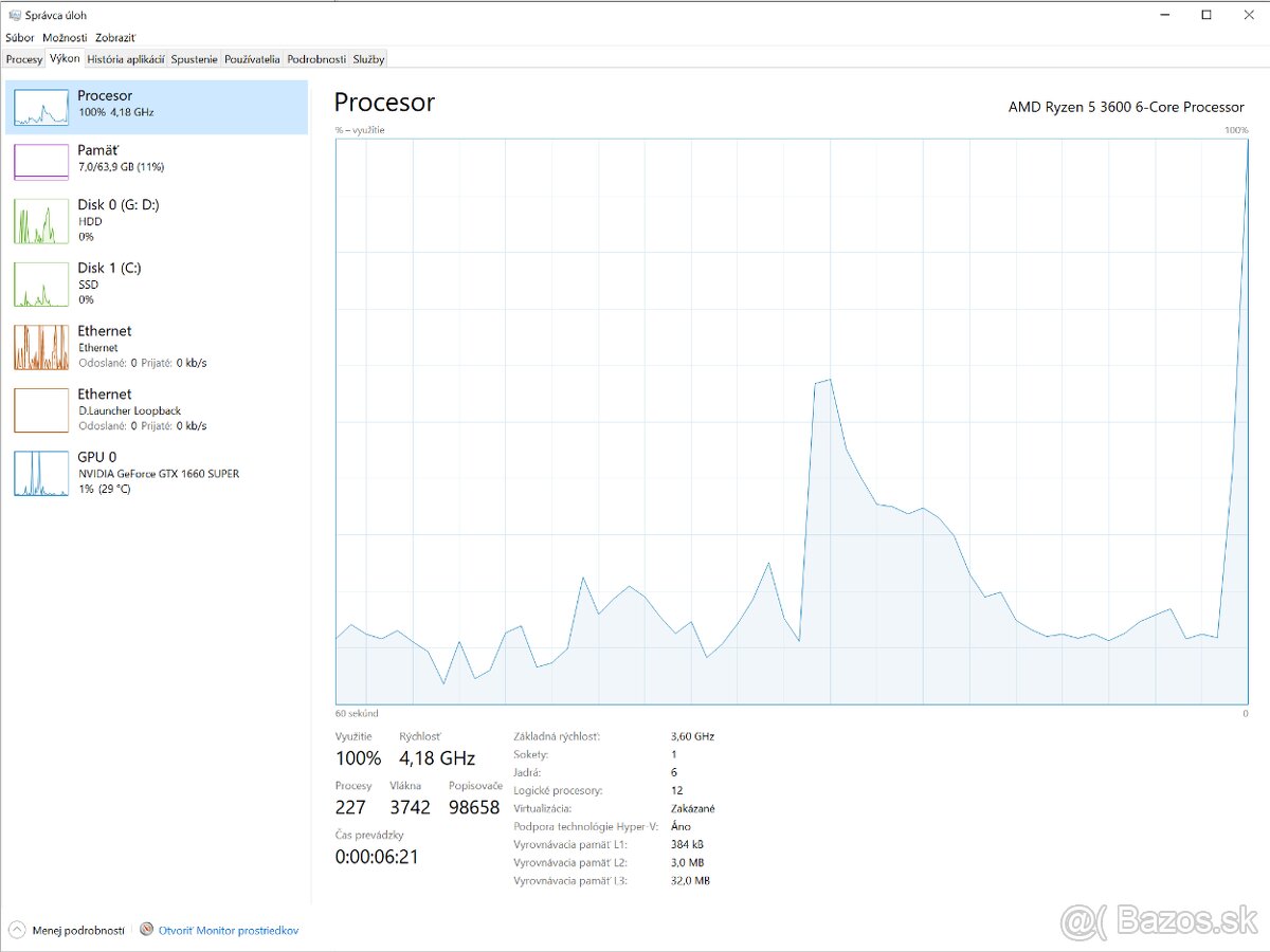 PC - 64 gb Fury ram - RYZEN 5 - GTX 1660S - 8