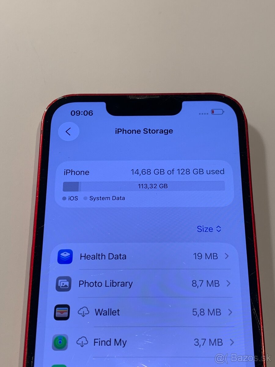 Predam iPhone 13 128gb v červenej farbe - 8