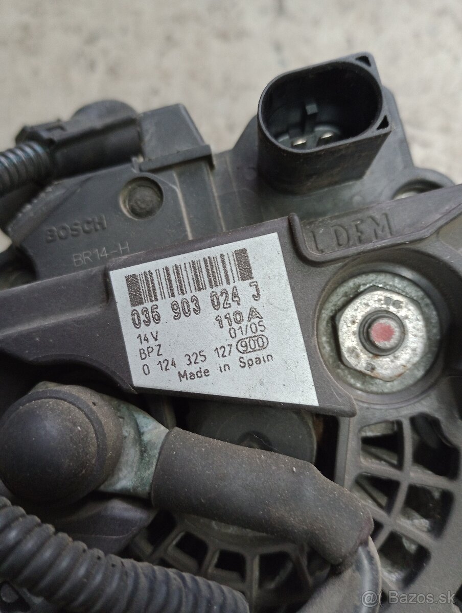 WV Golf 5 1,4 ND. Alternator ,pneu, sedadlo motorcek okna - 8