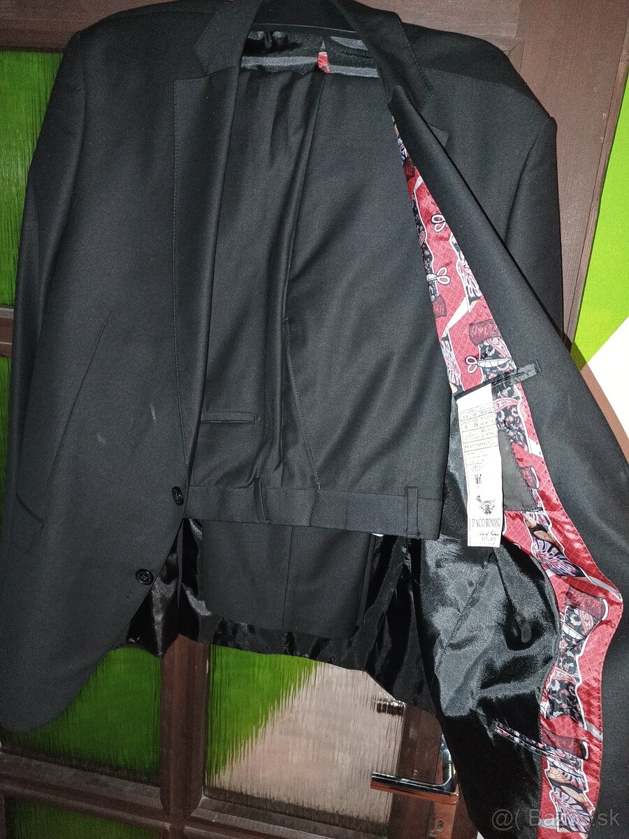 2x oblek Čierny a modrý - 8