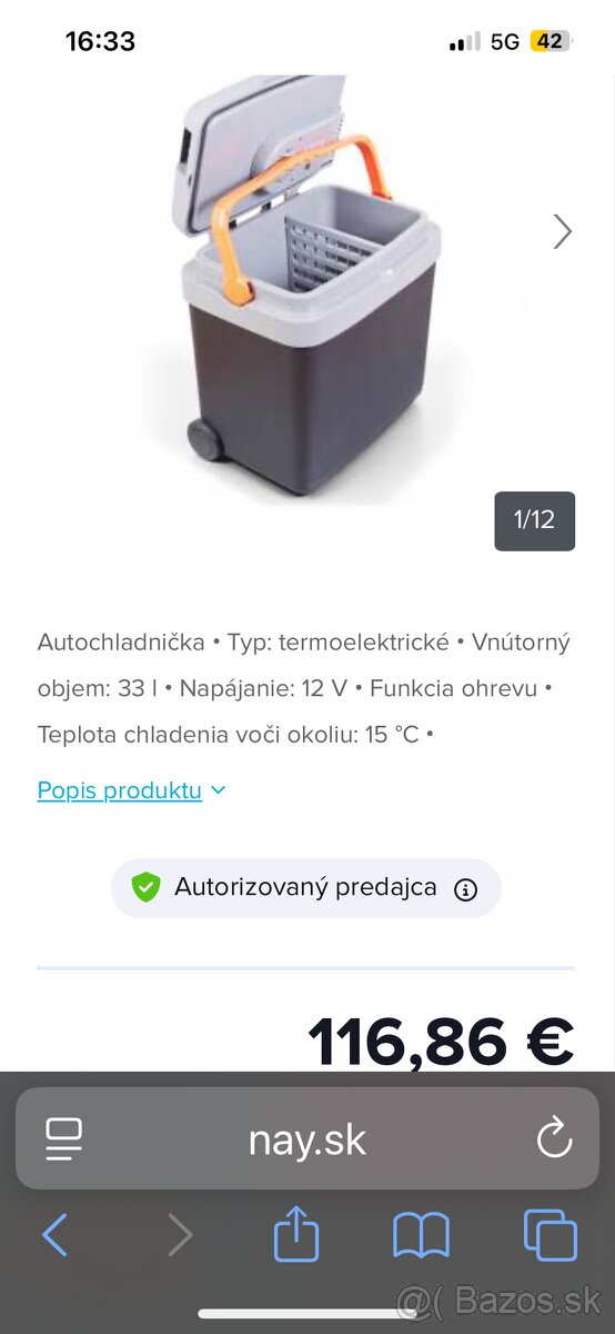Autochladnička Cool Box 33L - 8