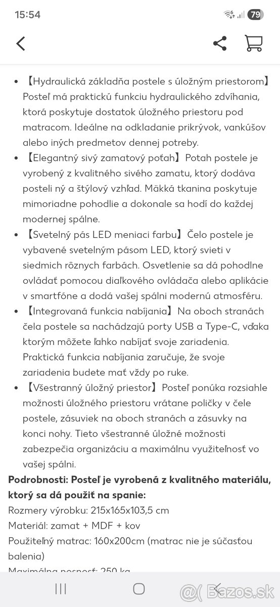 Manzelska postel so svetlom - 8