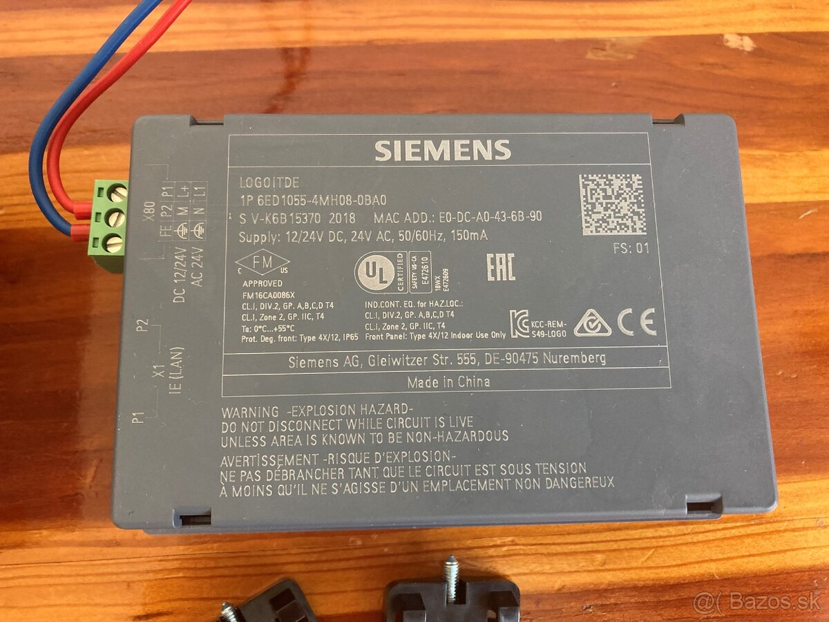 PLC Siemens Logo + HMI LOGO + zdroj +analog - 8