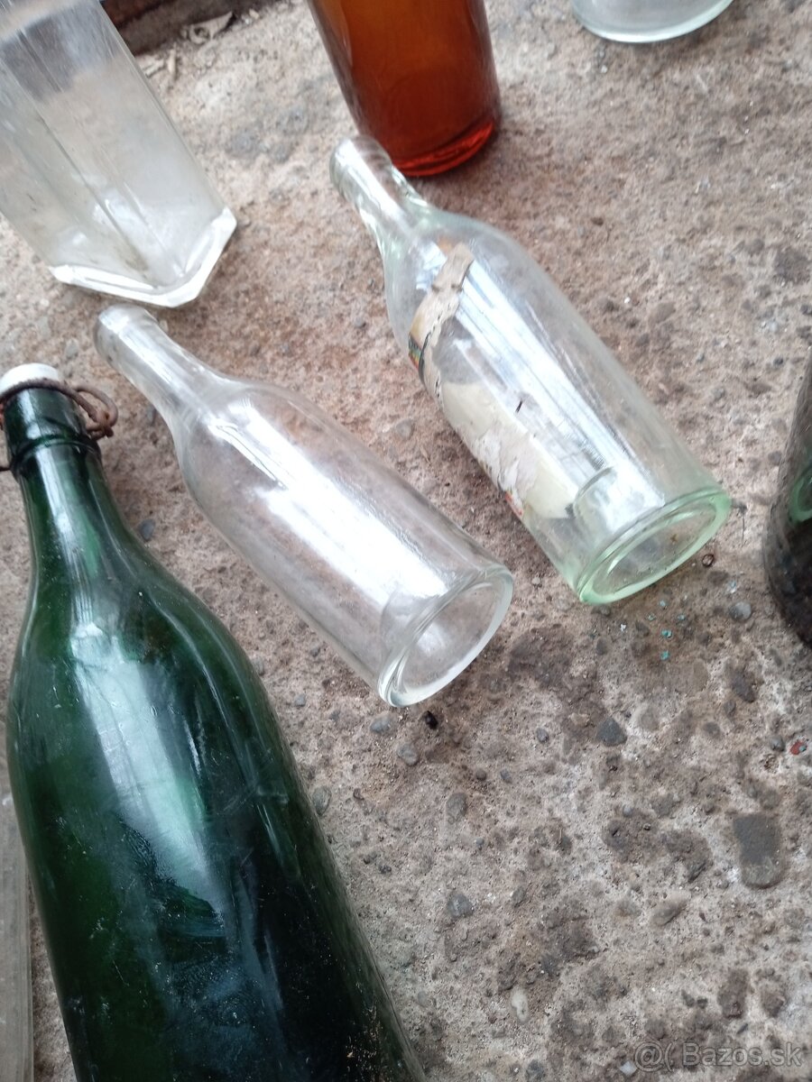 Staré fľaše na dekoráciu - 8