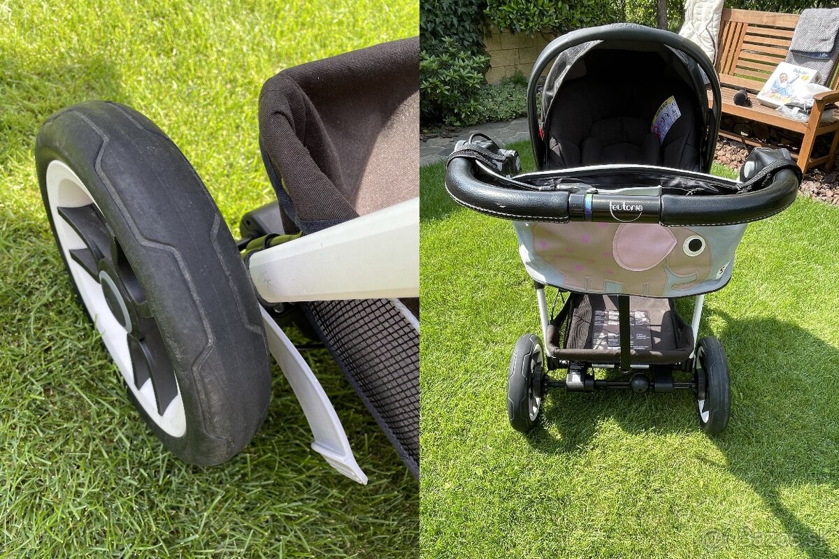 Kočík Teutonia 3-kombinácia s bohatým príslušenstvom - 8