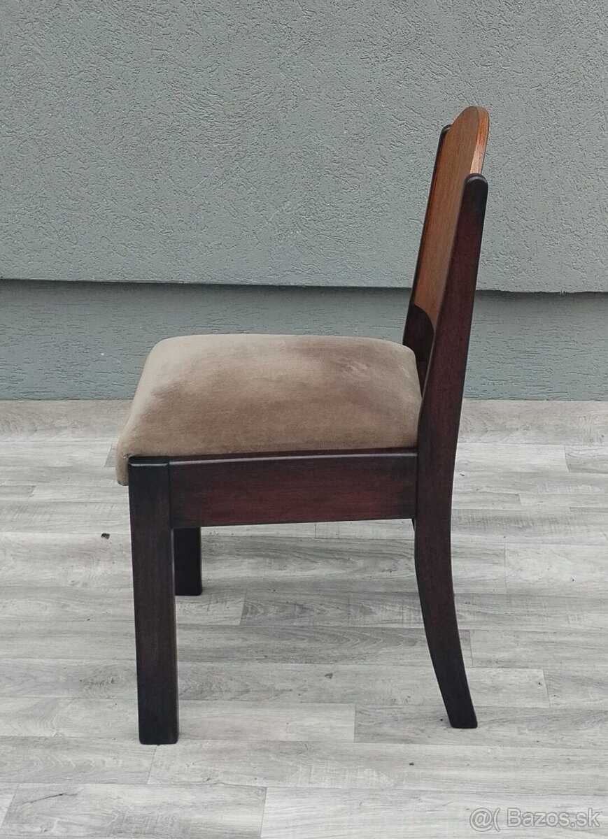 Sada 6 jedálenských stoličiek ” ART DECO “. - 8