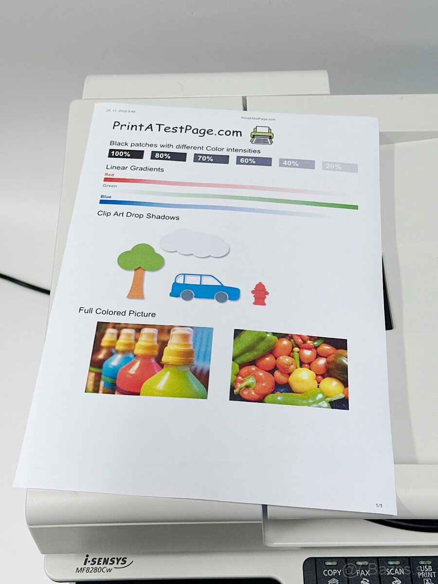 Multifunkčná tlačiareň Canon i-SENSYS MF8280Cw s tonermi - 8