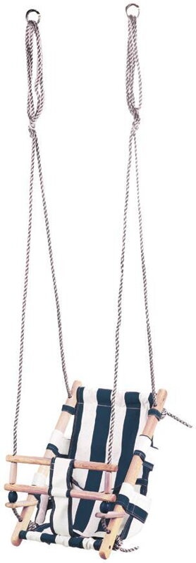 Hojdačka Leq fumiko - detská, tkanina/drevo, modrá - 8