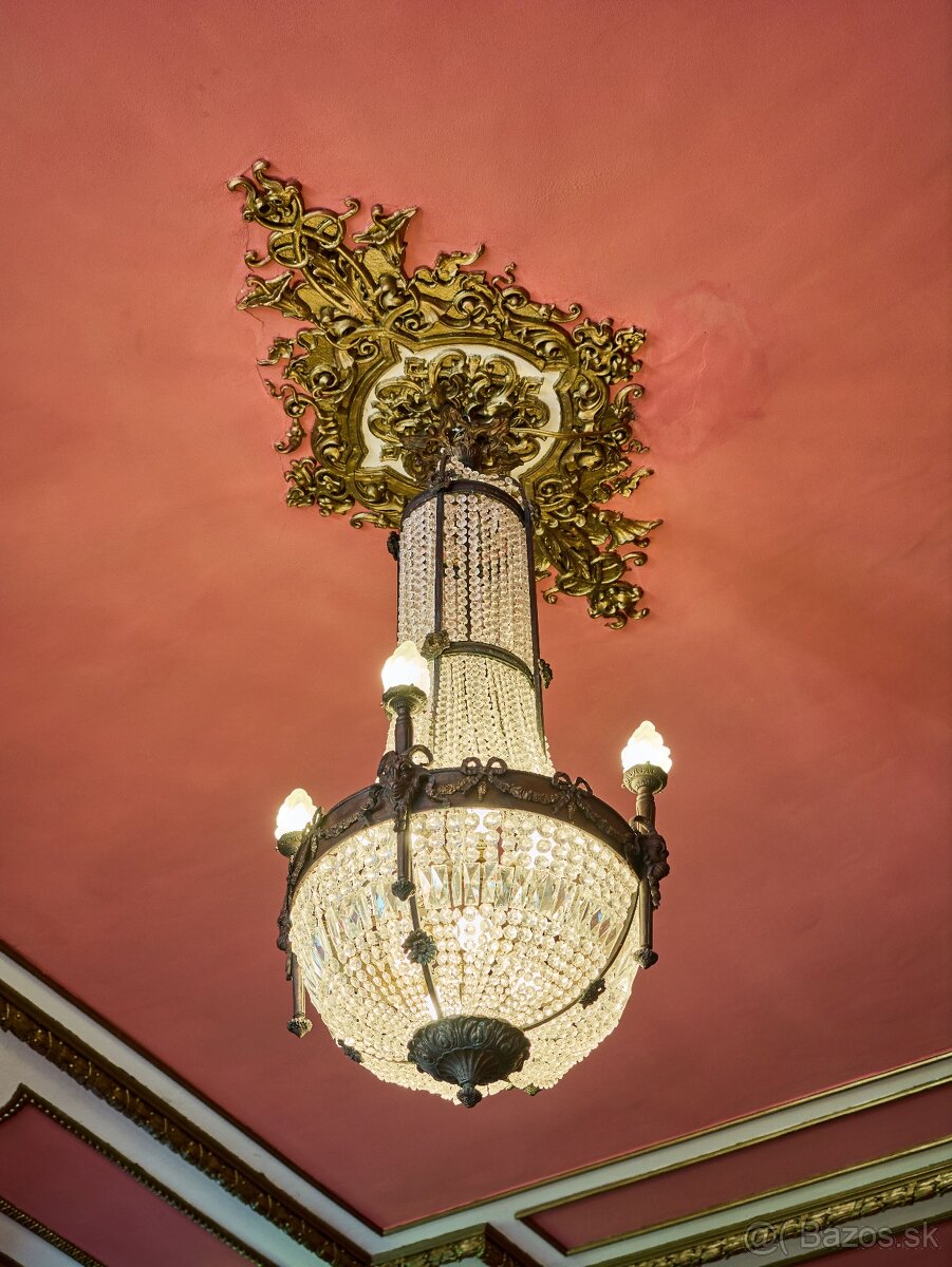 Veľký starožitný luster Ľudovít XVI - Hruška - 8