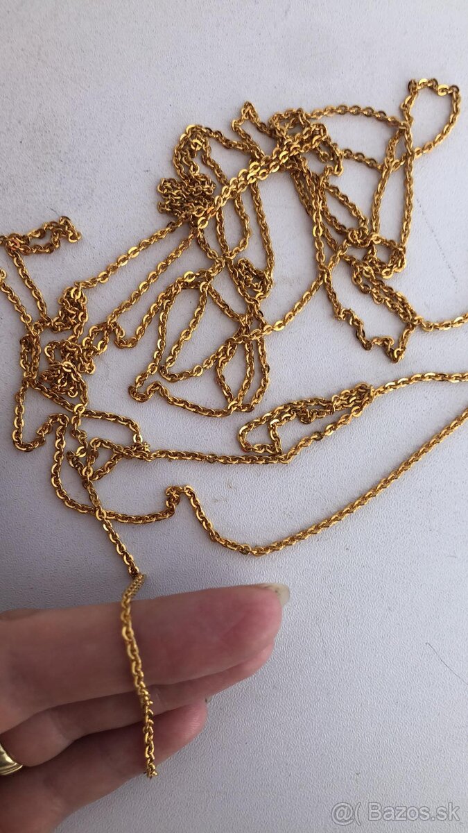 Strieborná a zlatá retiazka - 8